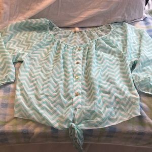 Light blue blouse